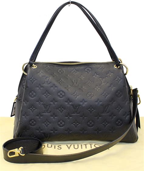 louis vuitton bag black leather.